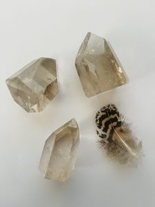 Products: Smoky Quartz Point, Small - Marigold and Amber