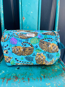 Products: Cotton Purse: Sleeping Tigers - Marigold and Amber