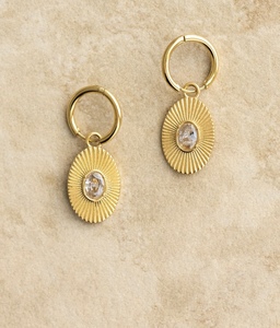 Products: Indigo & Wolfe, Cora Earrings - Marigold and Amber