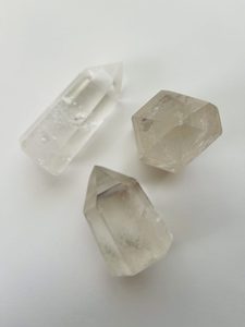 Products: Clear Quartz Points - Marigold and Amber