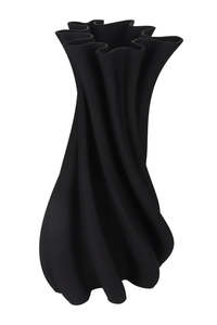 Flower Systems Camila 3d Ceramic Vase Large  - Black