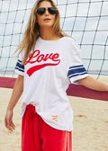 Hammill: Hammill & Co Retro Tee Love - White