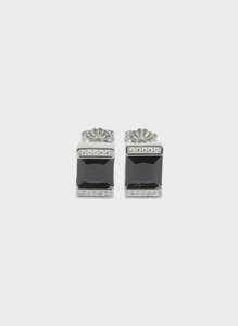 Federation: Federation Engage Me Earrings - Silver/Black