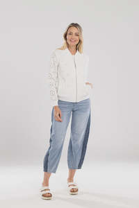 Jackets Jumpers Coats Vests: Mi Moso Broderie Bomber