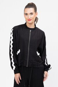 Seeking Lola Ric Rac Jacket - Black