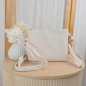 Moana Rd Viaduct Clutch - Cream