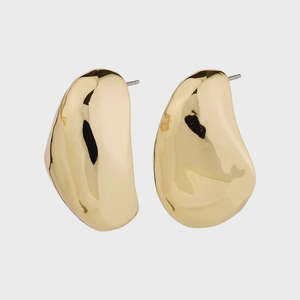 Jewellery: Pilgrim Earrings Dune Recycled - Gold Plated