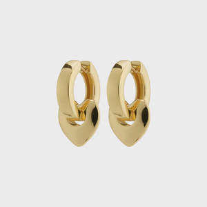 Jewellery: Pilgrim Earrings Iokaste Recycled Chunky Hoops - Gold Plated