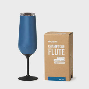 Huski Champagne Flute - Slate Blue