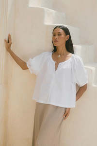 Isle of Mine Nilsa Button Top - Lotus