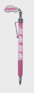 Artisanal Natural Life: Artisanal VWBettle Pen with Charm - Pink