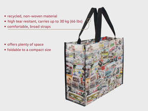 Artisanal VW Shopper Bag - Stamps