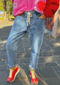 Jeans: Hammill & Co Track Jean - Stonewash