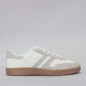Footwear: Le Sansa Jasper Sneaker - White / Light Grey