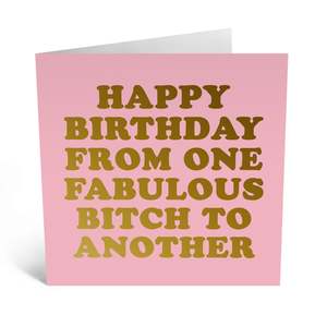 Greeting Cards: Little Global Cards - One Fabulous Bitch to Another
