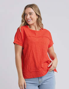 Foxwood: Foxwood Allison Tee - Tangelo