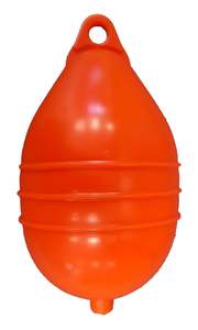 Fenders Accessories: Mooring Buoy Air Filled 9” Low Drag Orange