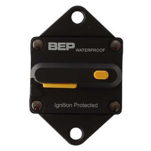 Batteries Accessories: BEP Switchable Thermal Circuit Breaker Waterproof Panel Mount 60 Amp