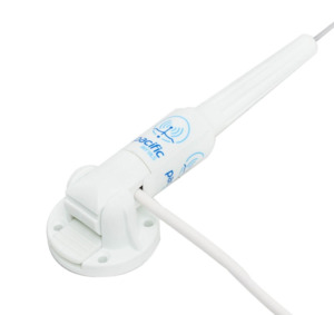 Pacific Aerials SeaMaster VHF Antenna with Base and 1m Cable White P6091