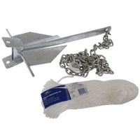 BLA Galvanised Sand Anchor Kit 8LB 50M x 6mm Rope 2M x 6mm Chain