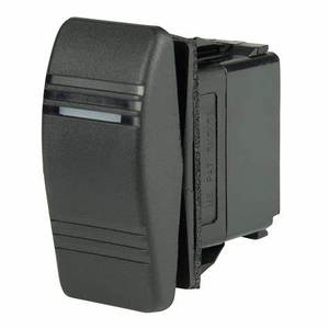 BEP SPDT Contura Switch - On/Off/(On), One LED 12/24V