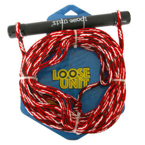 Pumps Ski Ropes: Loose Unit PS200 Ski Tow Rope 75Ft 1 Section Red & Blue