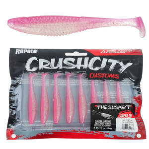 Terminal Tackle: Rapala 2.75'' Crush City The Suspect Softbait - Hot Pink Pearl