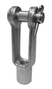 Boat Parts Marine Accessories: Multiflex Forged Clevis – Plated Steel 3/16”x 3/16” Pin