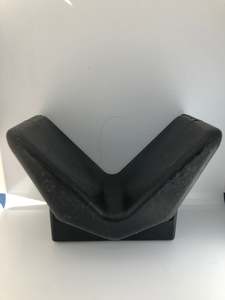 Trailer V Block Snubber 75mm x 130mm 2 Hole Mounting
