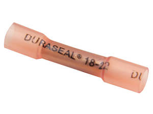 Engine Electrical: Duraseal Heat shrinkable Crimp Connector 18-22 RED