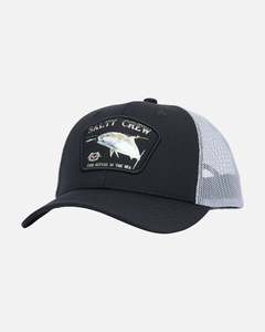 Clothing Apparel: Salty Crew Surface Retro Trucker Cap in Black/Bone