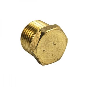 Bungs Plugs: 1/2" Brass Plug Bung NPT Thread Hex Head