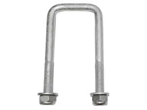 Trailer Parts: Square U-Bolt - M12 x 51 x 130mm - Grade 8.8 - Nuts Included