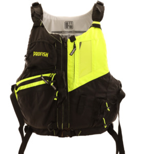 Life Jackets: Hutchwilco Pro Fish Kayak Life Vest Black/Hi-Viz