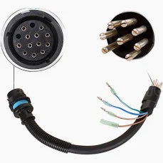 Electrical: Mercury-Mercruiser 896539T01 Harness Assembly Adapter (12 Inches) 8 Pin Male