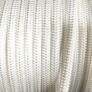 18mm Polyester Yachting Double Braid - White