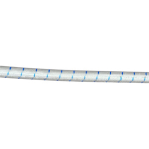 Ropes Lines: 2mm Shock Bungy Cord White with Blue Fleck