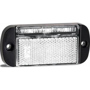 Trailer Parts: LED Autolamps Front End Outline Marker with White Reflector 44WMEB