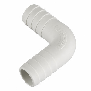 Plumbing: TruDesign 90 Degree Hose Elbow White 38mm
