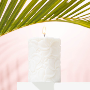 Gifts: PF- Pillar Candle- Frangipani- GFT