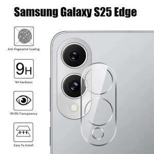 For Samsung Galaxy S25 Edge Premium Hard Acrylic HD Clear Back Camera Lens Protector