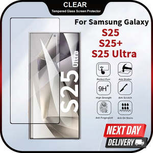For Samsung Galaxy S25 Series Premium Full Coverage Clear Tempered Glass Screen Protector