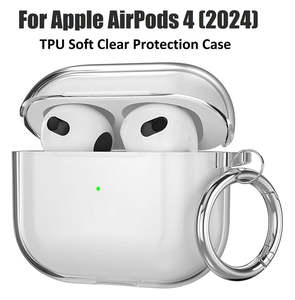 For Apple AirPods 4 ANC Soft Silicone Clear TPU Shockproof Protection Cover Case&hellip;