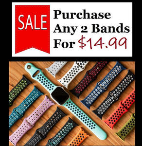 For Apple Watch Purchase 2 @ Special Price | Breathable Silicone Replacement Spo&hellip;