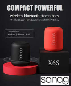 Sanag X6S Portable Wireless Bluetooth IPX5 Water-Resistant Good Bass Stereo Speaker