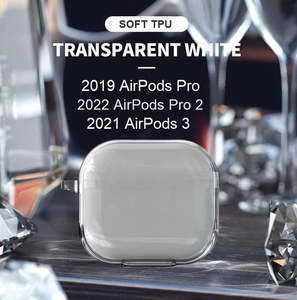 Visual Audio: For Apple AirPods 3 & AirPods Pro 2 / 1 Soft Silicone TPU Shockproof Protection Cover Case