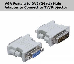 VGA Female To DVI 24+1 Male Port Converter Adapter