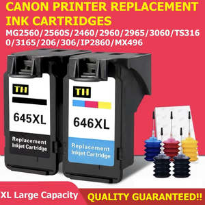 Office Supplies: For Canon Inkjet Printers PG-645XL / CL-646XL Replacement Ink Cartridges