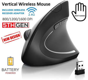 Wireless Ergonomic Vertical Mouse For PC Computer Laptop Notebook