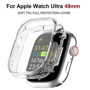 For Apple Watch Ultra 49mm Premium Soft Silicone TPU Full Protection Cover